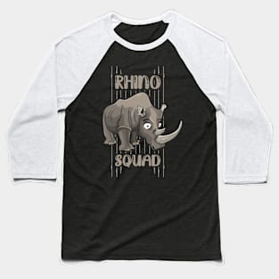 Rhino Squad Rhinoceros Safari Zoo Field Trip Baseball T-Shirt